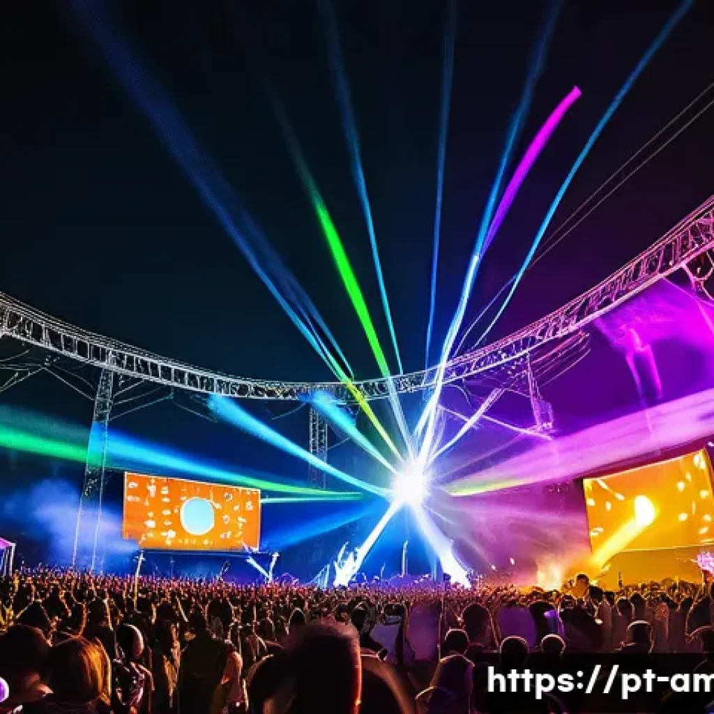Alan Walker와 아시아 투어와 글로벌 EDM - A vibrant electronic music festival scene in São Paulo, Brazil, featuring a large diverse crowd danc...